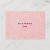 背景紙テクスチャ – ライトピンク 名刺 (裏面)