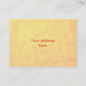 背景紙テクスチャ – 黄色 名刺 (裏面)