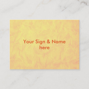 背景紙テクスチャ – 黄色 名刺