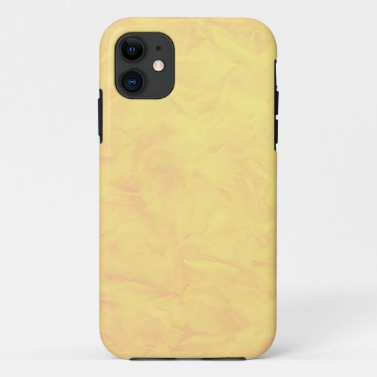 背景紙テクスチャ – 黄色 Case-Mate iPhoneケース (裏面)