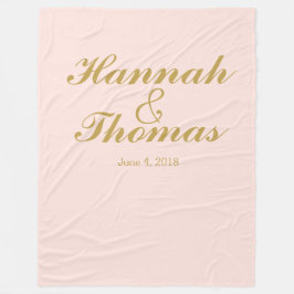 背景結婚写真背景シャルボード赤面 フリースブランケット