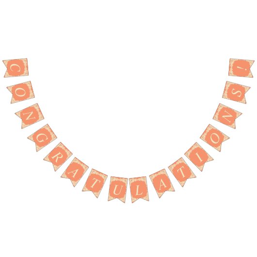 背景色およびベージュ色レースの旗を選びます バンティングフラッグ (全)