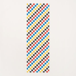 背景色のチェックパーソナライズされたボード ヨガマット