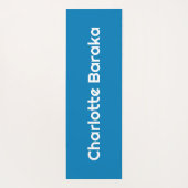 背景色のチェックパーソナライズされたボード ヨガマット (裏面)