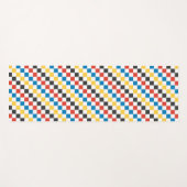 背景色のチェックパーソナライズされたボード ヨガマット (正面(横))