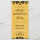 背景色の変更結婚式 プログラム (裏面)