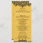 背景色の変更結婚式 プログラム (正面/裏面)