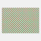 背景色の選択ドットの組み合わせ紙 ラッピングペーパーシート (正面)