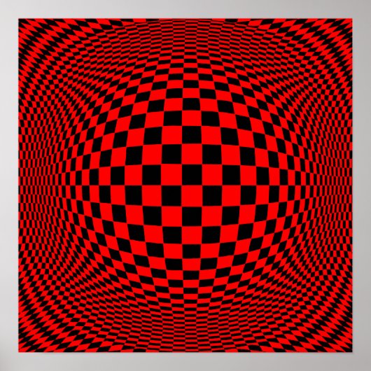 背景色の選択Op Art ポスター (正面)