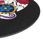 背景色を選択する砂糖スカルお祝い カッティングボード (角)