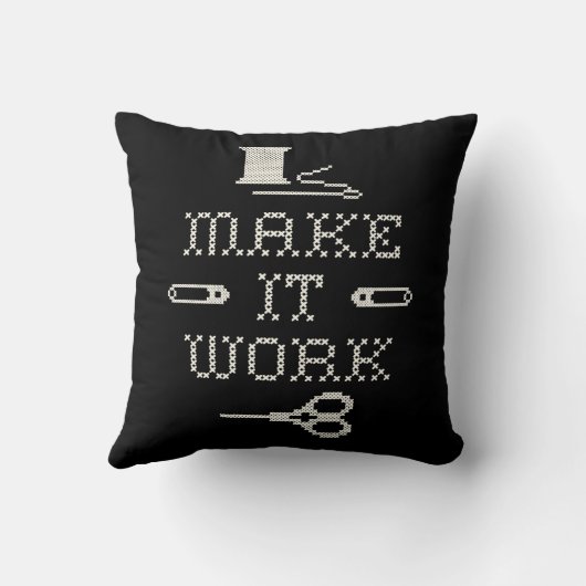 背景色を選択ファッション枕 クッション (裏面)