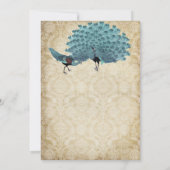 背景色を選択 – Damask Peacock 招待状 (裏面)