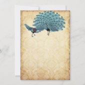 背景色を選択 – Damask Peacock 招待状 (裏面)