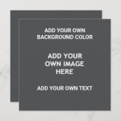 背景色、イメージ、独自の文字 (正面/裏面)