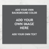 背景色、イメージ、独自の文字 リキュールボトルラベル (シングルラベル)