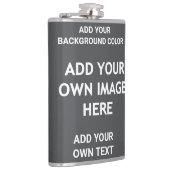 背景色、画像、テキストの追加 フラスク (右)