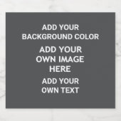 背景色、画像、テキストの追加 リキュールボトルラベル (シングルラベル)