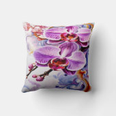 背景鮮やかにピンクのラ芸術的ン クッション (裏面)