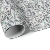 背景100ドル紙幣。 ラッピングペーパー (ロールコーナー)