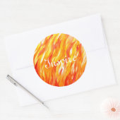 背景3 ラウンドシール (封筒)