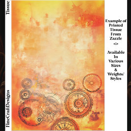 背景、オレンジ、金ゴールド、赤い錆ED6FSデコページ 薄葉紙