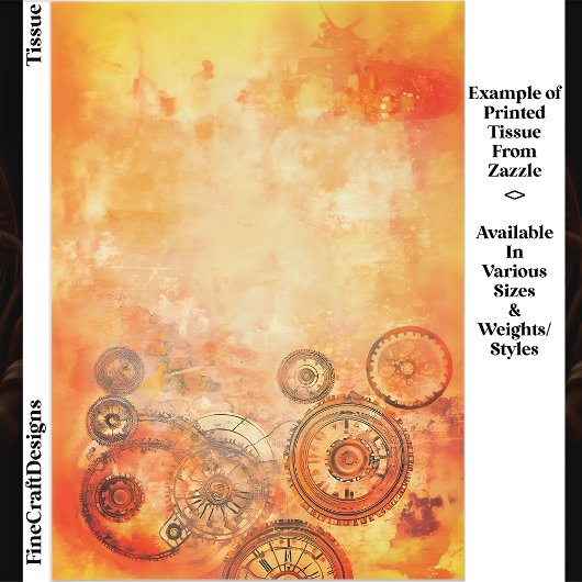 背景、オレンジ、金ゴールド、赤い錆ED6FSデコページ 薄葉紙