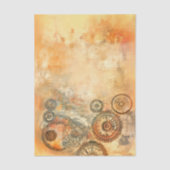 背景、セピア茶色、錆オレンジED6デコパージュ 薄葉紙 (正面)