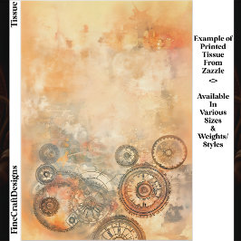 背景、セピア茶色、錆オレンジED6デコパージュ 薄葉紙