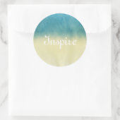 背景 – テクスチャ水カラー紙 ラウンドシール (バッグ)