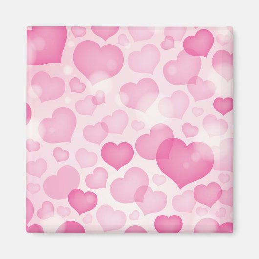 背景(ハート) マグネット (正面)