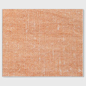 背景、リネンテクスチャ用の茶色のキャンバス地  ラッピングペーパー (フラット)