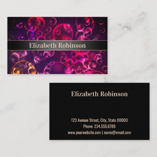 背景《写真》ぼけ味 名刺 (正面/裏面)