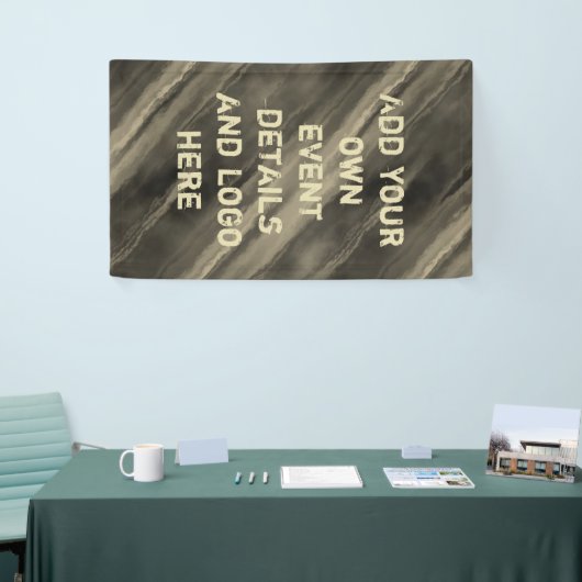 背景:地震雲の汚れミックス+あなたのアイディア 横断幕 (トレードショー)