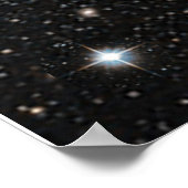 背景 – 夜空と星 ポスター (角)