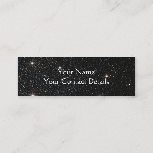 背景-夜空及び星 スキニー名刺 (正面)