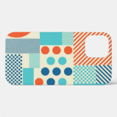 背景(幾何型枠、アーモダントパターン) Case-Mate iPhoneケース (裏面 (横))