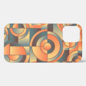 背景 – 抽象芸術 – オレンジ – 青 Case-Mate iPhoneケース (裏面 (横))