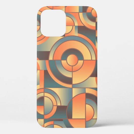 背景 – 抽象芸術 – オレンジ – 青 Case-Mate iPhoneケース (裏面)
