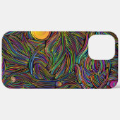 背景 – 抽象芸術-サイケデリック Case-Mate iPhoneケース (裏面 (横))
