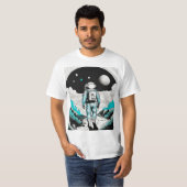 背景：白と黒 Tシャツ (正面フル)