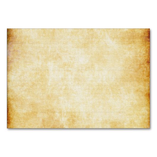 背景|羊皮紙紙 テーブルナンバー (正面)