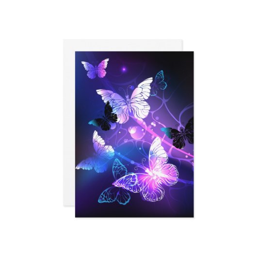 背景(蝶の夜) カード (正面/裏面インサイチュ)