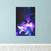 背景（蝶の夜） キャンバスプリント (インサイチュ (ウッドフロア))