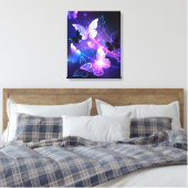 背景（蝶の夜） キャンバスプリント (インサイチュ (寝室))