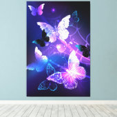 背景（蝶の夜） キャンバスプリント (インサイチュ (ウッドフロア))