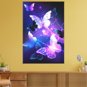 背景（蝶の夜） キャンバスプリント (インサイチュ (リビング))