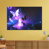 背景（蝶の夜） キャンバスプリント (インサイチュ (リビング))