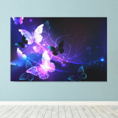 背景（蝶の夜） キャンバスプリント (インサイチュ (ウッドフロア))