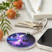 背景（蝶の夜） キーホルダー (正面右)