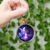 背景（蝶の夜） キーホルダー (手)